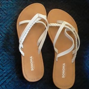White sandals